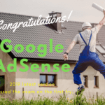 Googleアドセンスに一発合格して喜んでいる写真です。