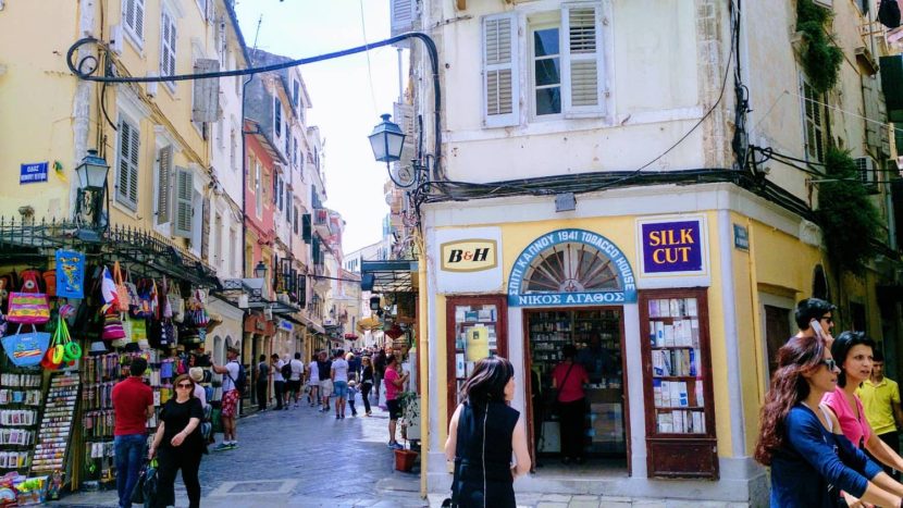 コルフ島の街並みです。