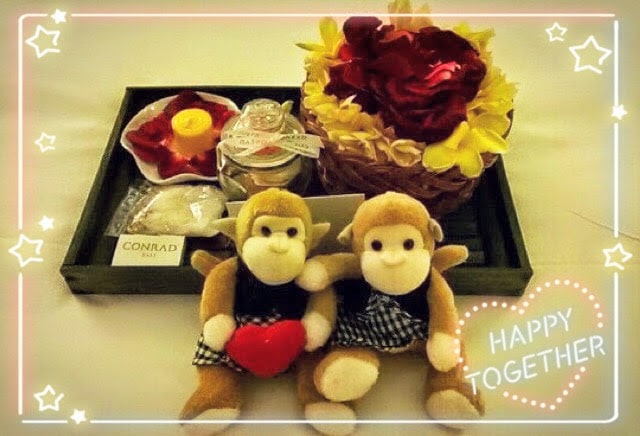 ウェディングフォトで宿泊先の写真です。