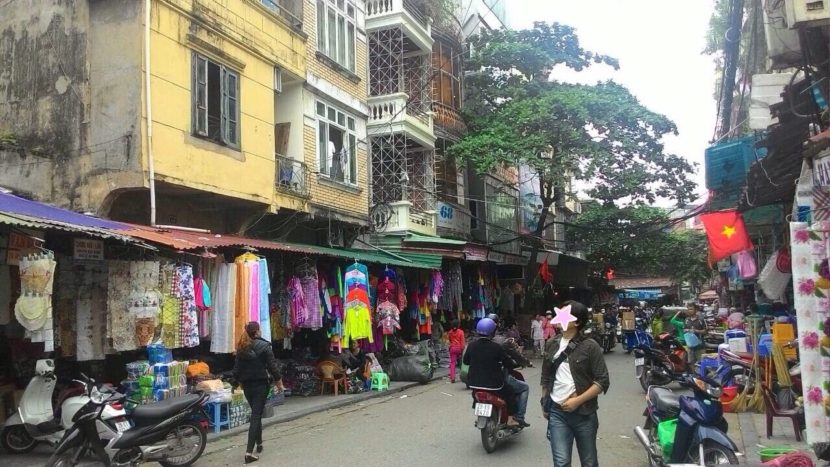 ベトナムの街並みです。